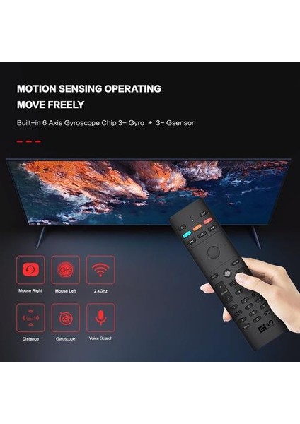 G40S 2.4 Ghz 34 Tuşlar Kablosuz Hava Fare Ses Uzaktan 6 Eksenli Jiroskop Pc Projektör Için Android Tv Kutusu Evrensel Uzaktan Kumanda (Yurt Dışından)