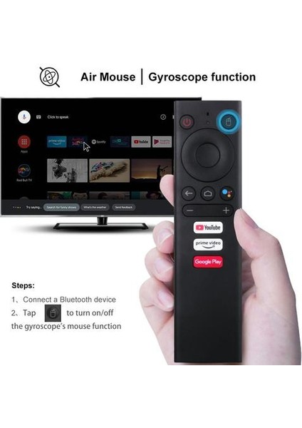 V01 Gyroskope Hava Fare Uzaktan Ses Kontrolü 2.4g Mecool Km9 Pro Km3 Km1 Için Bluetooth Uzaktan Kumanda Android 10.0 Tv Kutusu (Yurt Dışından) fırsatları