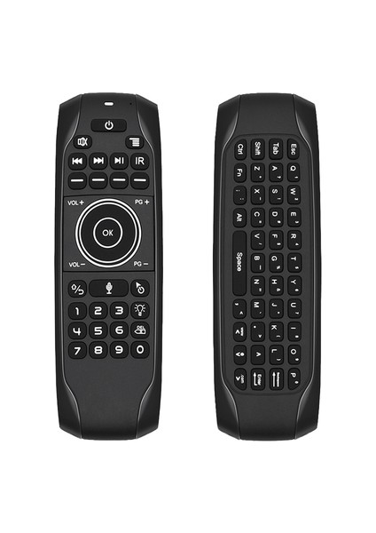 G7V Arkadan Aydınlatmalı Sesli Rus Mini Klavye Gyroskope Ir Öğrenme 2.4g Kablosuz Uzaktan G7V Pro Android Tv Kutusu Için Pro Hava Fare Vs Mx3 (Yurt Dışından)
