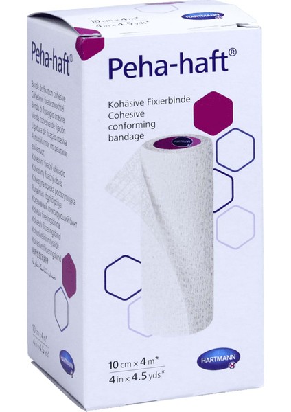 Hartmann Peha-Haft Latex Free 4cmx4m -Kendinden Yapışkanlı Fiksasyon Bandajı