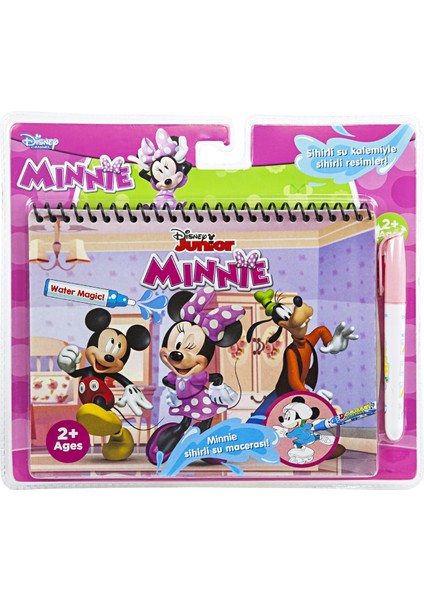 Painting Lisanslı Disney Jr. Minnie Özel Sulu Kalem ile Sihirli Boyama Kitabı