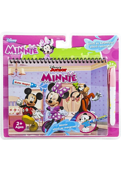 Magic Water Painting Lisanslı Disney Jr. Minnie Özel Sulu Kalem ile Sihirli Boyama Kitabı