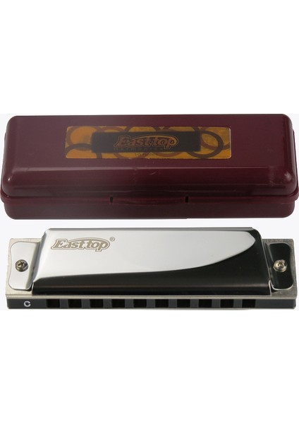 T10 Paslanmaz Çelik Gövde / 10 Delikli / Gümüş-Altın Renk Harmonica fiyatları