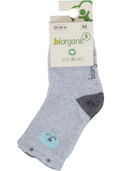 Biorganic Cute Bear 2'li Çorap 68378 Mint