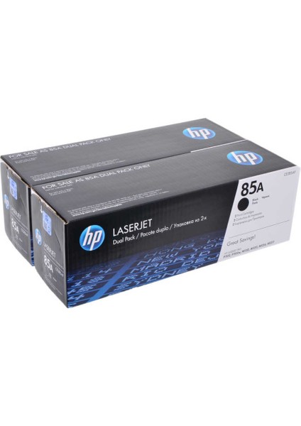 CE285AF Orjinal Siyah Toner 2'li Paket (85A)