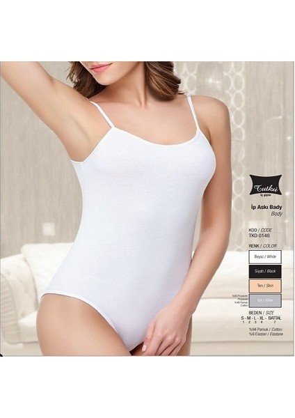 Bayan Ip Askılı Bady Atlet 6 Adet