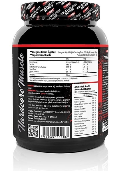 Touch Black Serisi Boosted Whey 450 Gr Çilek Aromalı Protein