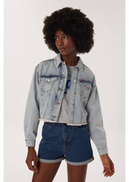 Freya 1 Kadın Jean Ceket Denım fırsatları