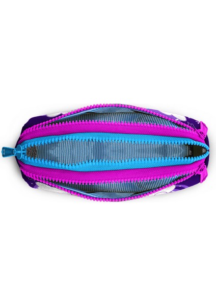 Kids Mor Pembe Unicorn Desenli Üç Bölmeli Kalem Çantası fırsatları