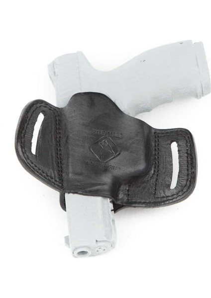 Wolf Holster Universal Deri Tabanca Kılıfı Yarım Kelebek Atkısız Siyah