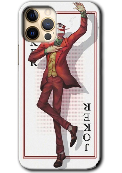 iPhone 12 Pro Kılıf Hd Desen Baskılı Arka Kapak + Temperli Cam - Joker Iskambil