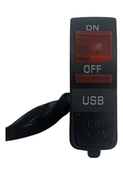 Universal Far Açma Düğmesi Işıklı Sarı USB Li Model