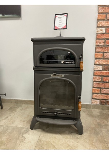 Modena Oven Fırınlı Döküm Şömine Soba