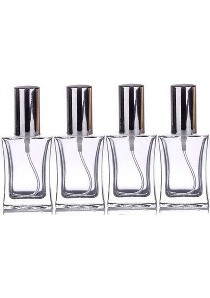 Cam Yeniden Doldurulabilir Sprey Kolonya Parfüm Şişesi 50 Ml 4 Adet