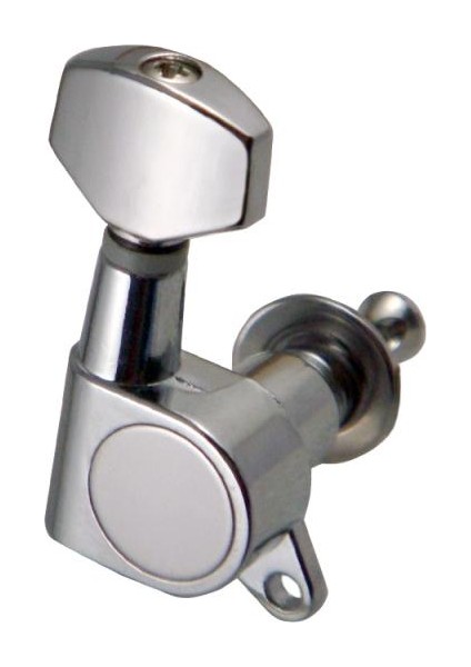 Akustik Elektro Gitar Dize Tuning Pegs Makine Kafaları Tuner 6r - Gümüş (Yurt Dışından)