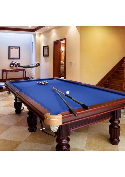 7/8/9ft Kamgaralı Bilardo Snooker Masa Bezi Kalın 8ft Mavi Hissettim (Yurt Dışından)