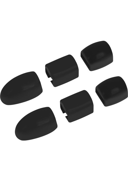 6pcs Saksafon Palmiye Anahtar Pedler Saksafon Rüzgar Enstrümanları Için Yastıklar Siyah (Yurt Dışından)