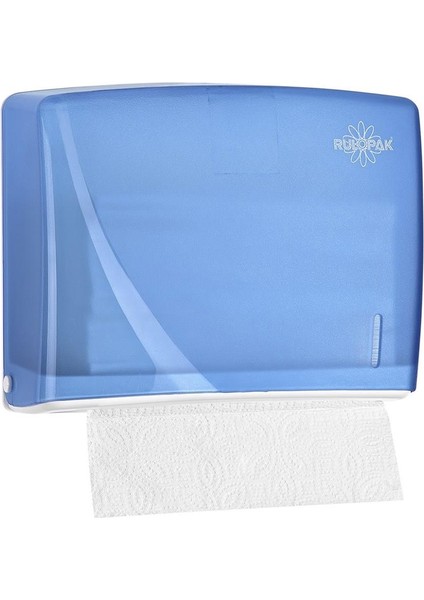 Modern Z Katlama Kağıt Havlu Dispenseri 200'lü Transparan Mavi fiyatları