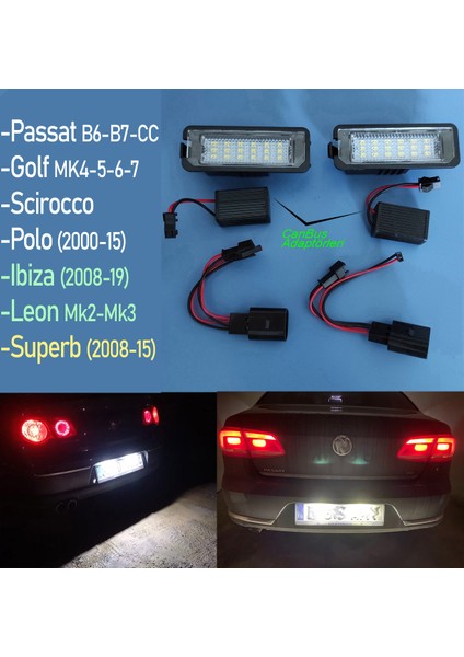 Passat B7 LED Plaka Lambası - Passat B7 Plaka Aydınlatma LED