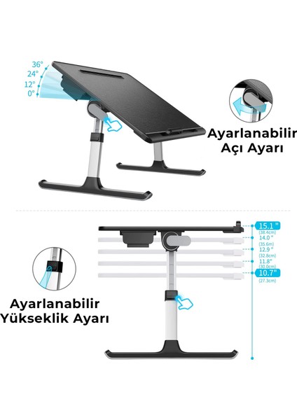 Saiji K7 Ultimate Notebook ve Tablet Çalışma Masası