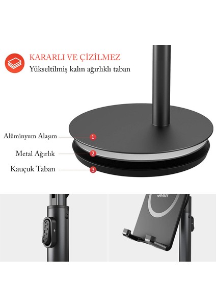 Saiji Bix Saiji S1 Masaüstü Ayarlanabilir Tablet Telefon Tutucu