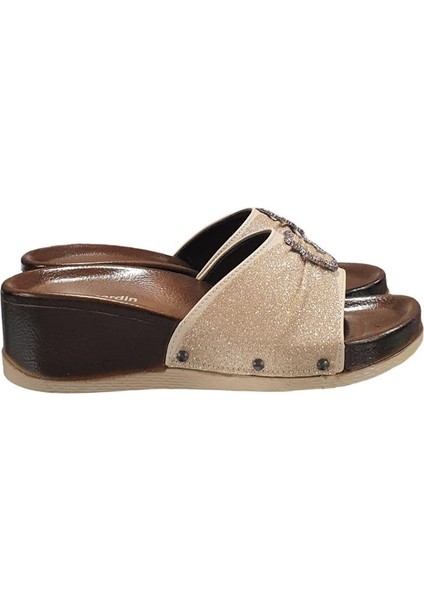 Parlak Anatomik Dolgulu Günlük Bayan Terlik fiyatları