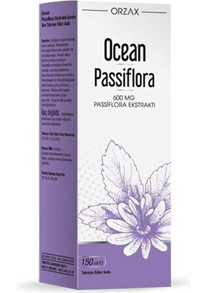 Ocean Passiflora Şurup 150 ml