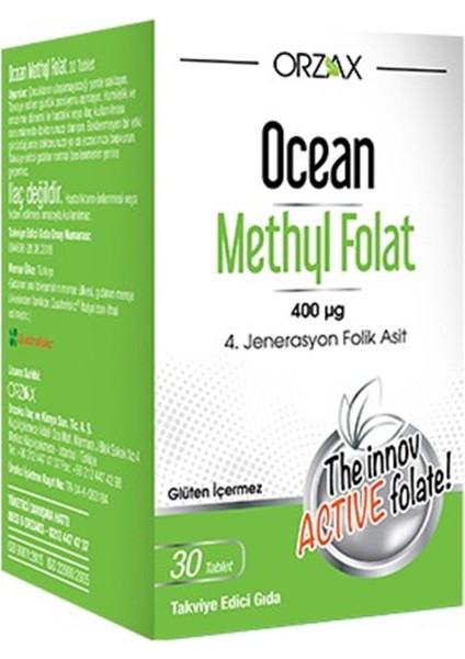 Ocean Methyl Folat 30 Tablet