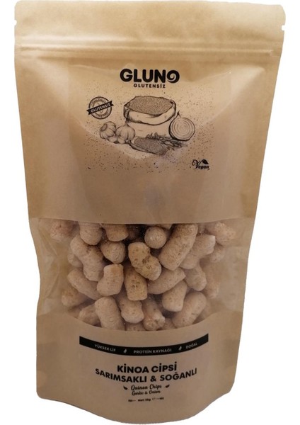 Gluno Glutensiz Kinoa Cipsi Sarımsaklı-Soğanlı 35