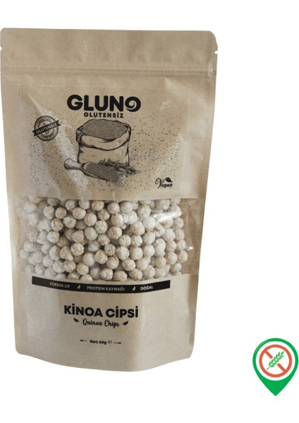 Gluno Glutensiz Kinoa Cipsi Sade 50 gr