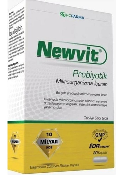 Rcfarma Newvit Probiyotik 30 Kapsül