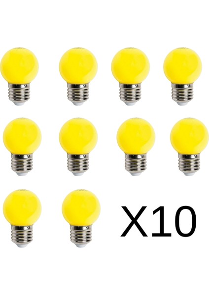 CT-4071 1W Ledli Top Ampul Sarı 10 Adet