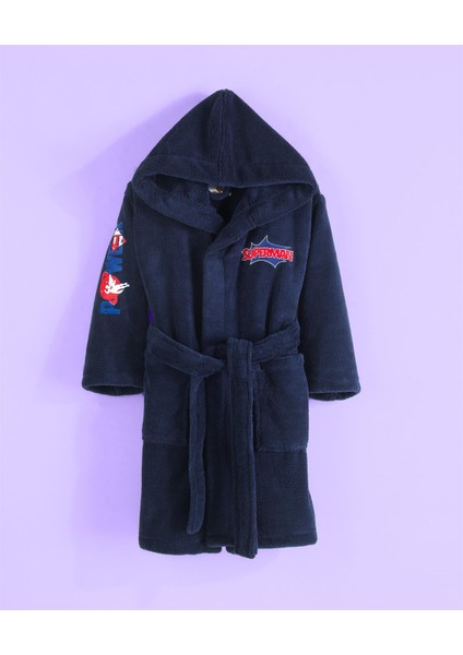 SUPERMAN Welsoft Çocuk Bornozu-7/8 YAŞ