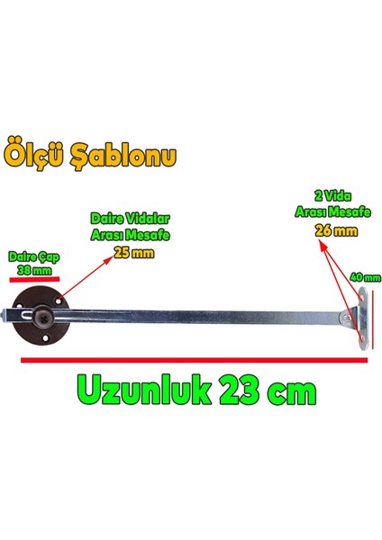 Düşer Kapak Makası Frenli Dolap Çekmece Metal 23 cm Sessiz Açma Kapama Amortisör Piston Koyu Kahve Bar (2 Adet)