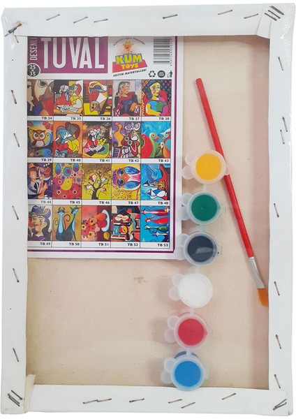 Tuval Boyama Seti Kadın Deseni modelleri