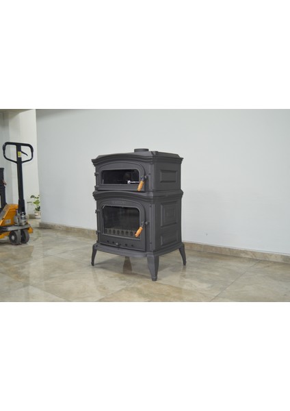 Altara Premium Pik Döküm Fırınlı Şömine Soba
