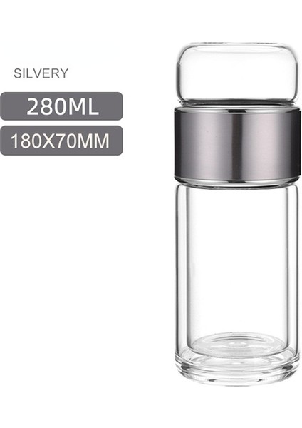 Çay Ayrımı Şeffaf Cam Su Kupası Halka Açık Çiçek Çay Kupası Hediyesi (Yurt Dışından)