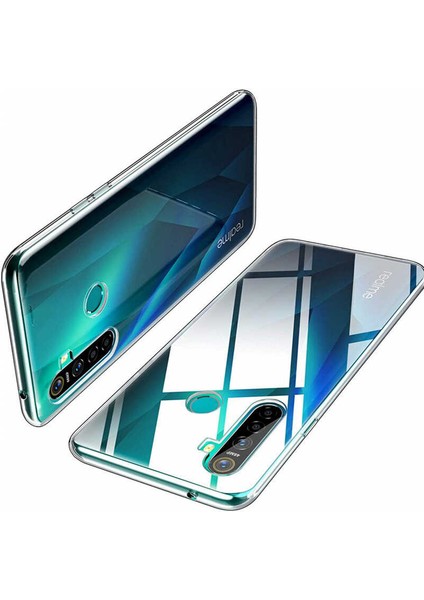 Realme 6 Uyumlu Şeffaf Dayanıklı Silikon Kılıf Uzun Süre Solmaz Sararmaz