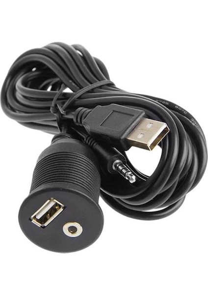 Montaj Tipi 3 Metre Stereo USB Uzatma Montaj Edilebilir Aux Kablosu Montaj Edilebilir USB Kablosu