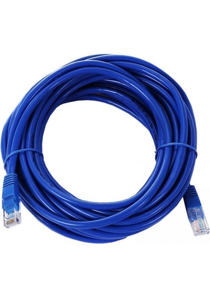 YK Design Cat 6 Rj 45 Ethernet Kablosu Internet Ağ Kablosu Mavi 10 M