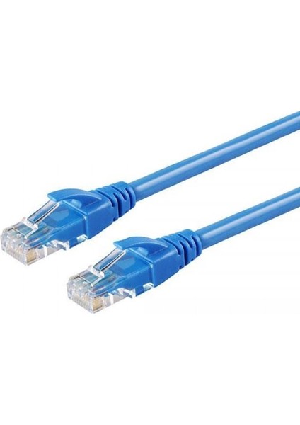 YK Design Cat 6 Rj 45 Ethernet Kablosu Internet Ağ Kablosu Mavi 10 M