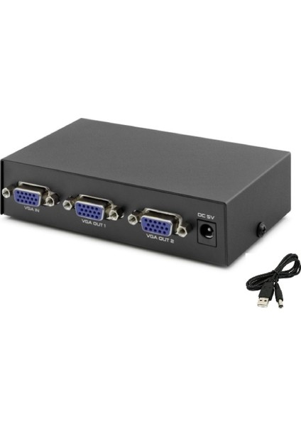 4512 VGA Splitter Switch 2 Port 200MHZ Çoklu Ekran Çoklayıcı