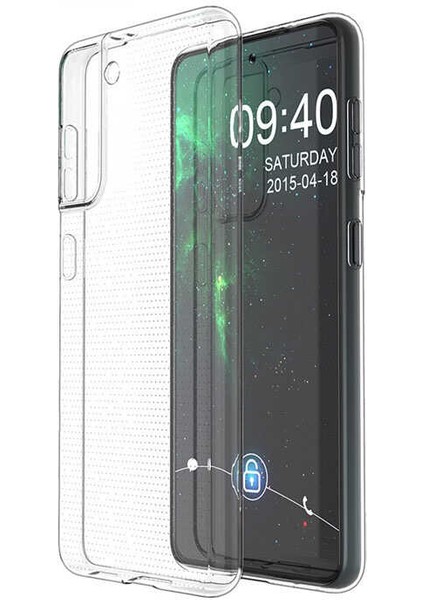 Samsung Galaxy S21 Fe Uyumlu Şeffaf Dayanıklı Silikon Kılıf Uzun Süre Solmaz Sararmaz