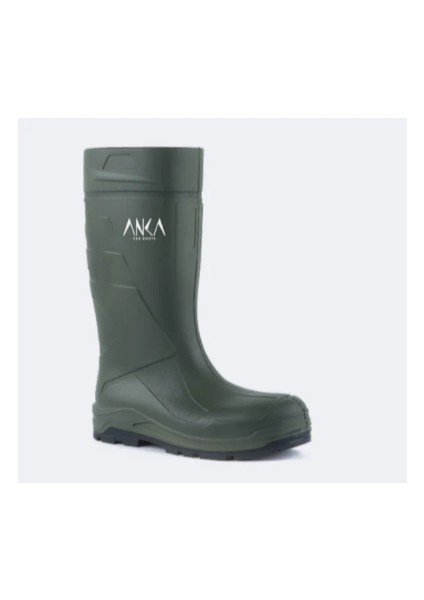 Anka PRO904 Pu Çizme Uzun Haki O4 Çelik Burunsuz