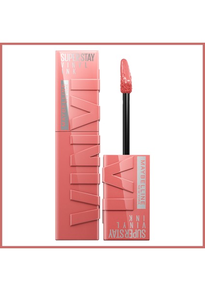 Falsies Surreal Maskara + Maybelline New York Super Stay Vinyl Ink Uzun Süre Kalıcı Likit Parlak Ruj 100 Charmed fırsatları
