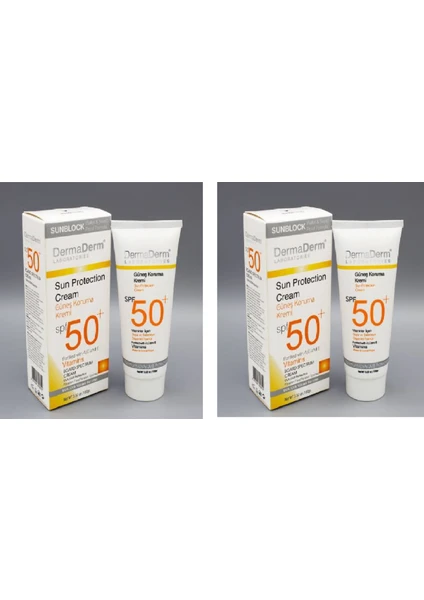 Spf+ 50 Güneş Koruma Kremi  100 gr Sun Protection Cream 2 Adet