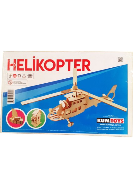 Ahşap Maket Helikopter