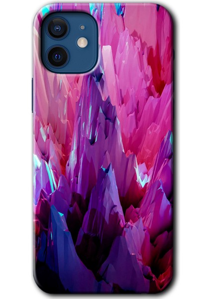 iPhone 12 Kılıf Hd Desen Baskılı Arka Kapak + Temperli Cam - 12STRACTION Sharp