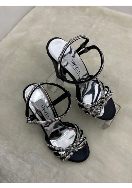 Çiğdem Siyah Platform Taşlı Abiye Ayakkabı(Uğl) - Siyah - 35 - ST02188-SİYAH-35 modelleri