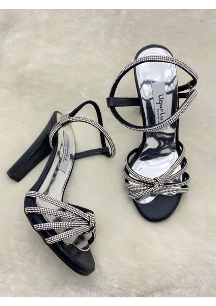 Çiğdem Siyah Platform Taşlı Abiye Ayakkabı(Uğl) - Siyah - 35 - ST02188-SİYAH-35 indirimleri